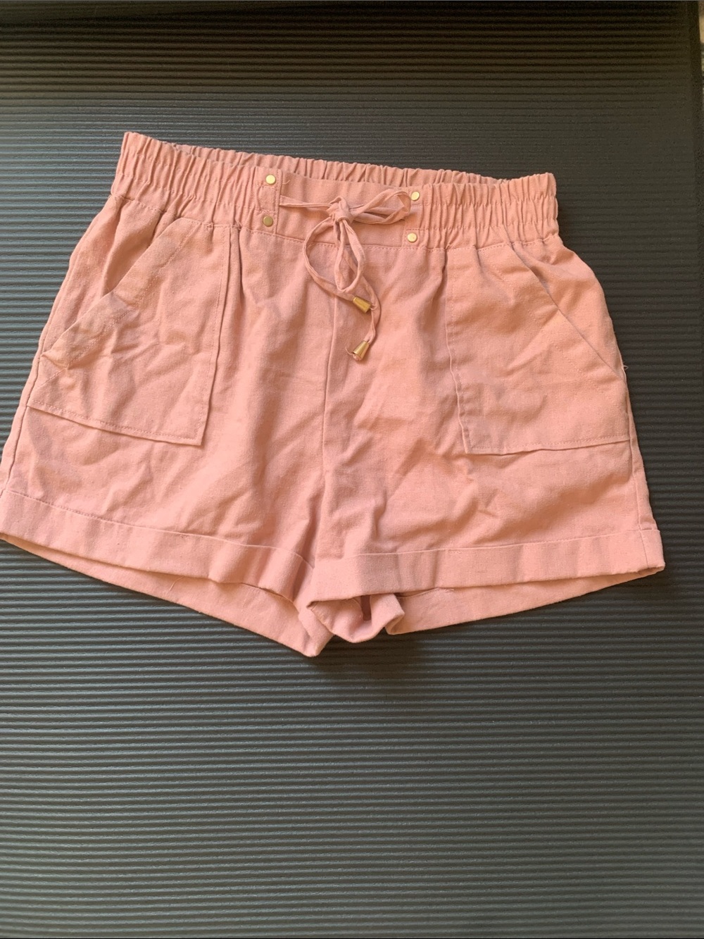 Women's Dusty Rose Drawstring Lounge Shorts